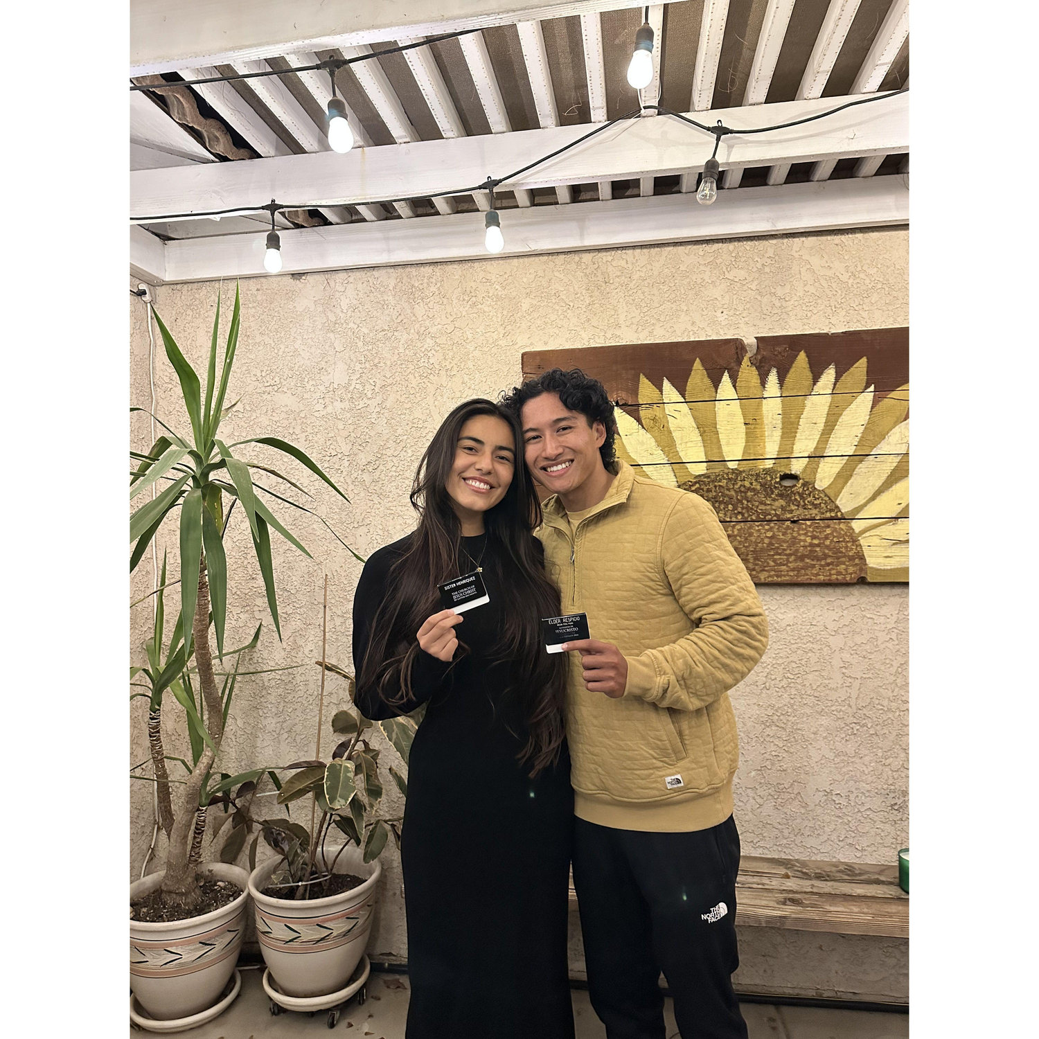 Kiana returned home from her mission, and this was our first picture together.