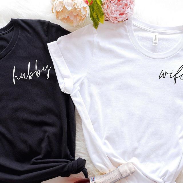 Hubby Wifey Shirts, Honeymoon Shirt, Just...