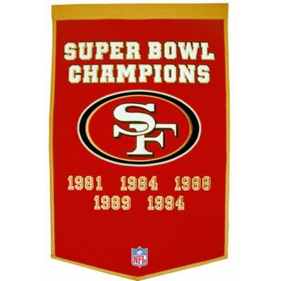 NFL San Francisco 49ers Dynasty Banner