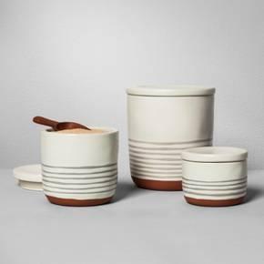 Stoneware Nesting Canister - Set of 3 - Hearth & Hand™ with Magnolia