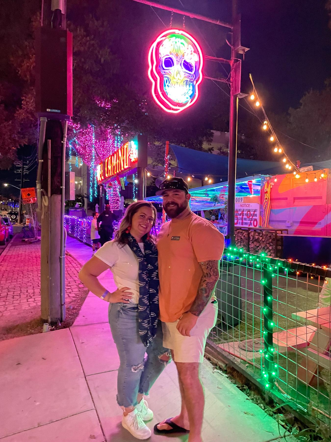 Taken after Nick met Ashley's dad and best friend for the first time. He's still smiling!