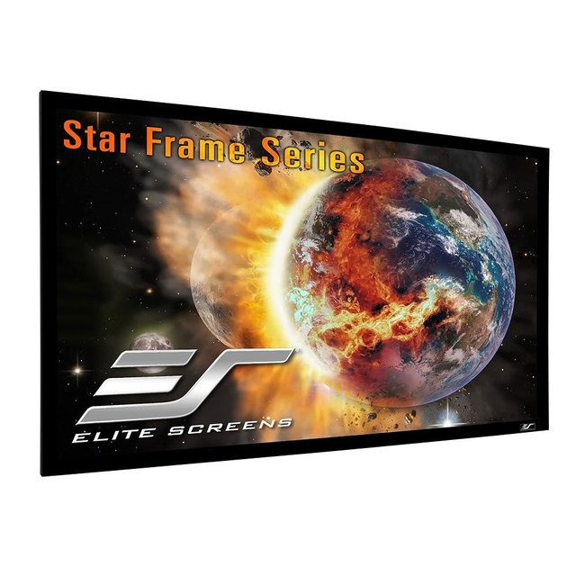 Elite Screens 100" Wall Mount Fixed Frame Projector Screen Diagonal 16:9, 8K/4K Ultra Hd Ready, Aluminum Frame, Projection Screen for Indoor Home Movie Theater Cinema, SF100HW2, CineWhite 1.3 Gain