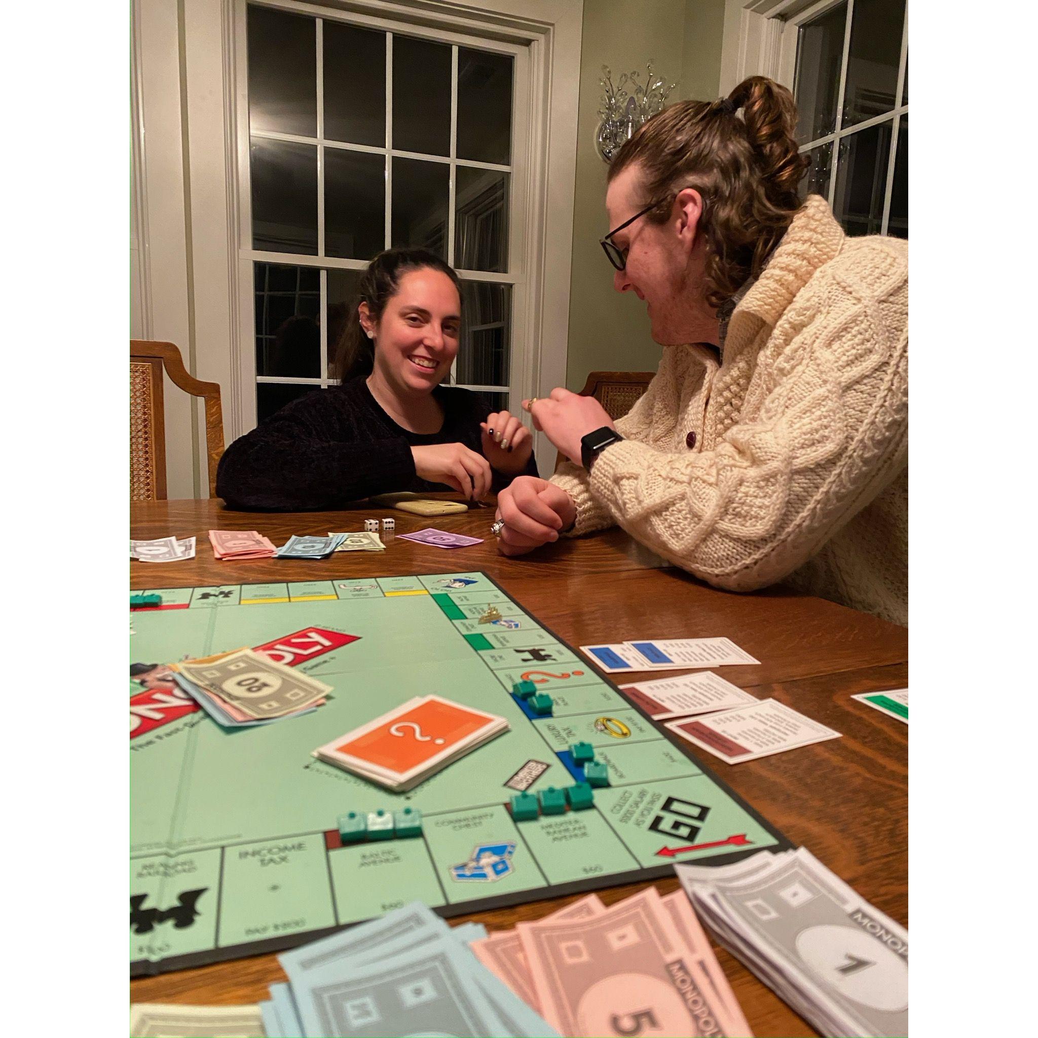 Leslie actually proposed years earlier in a competitive game of monopoly. Wilmette 2020