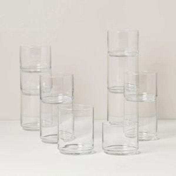 Tuscany Classics Stackable Tall and Short Glasses Set, 12 Piece