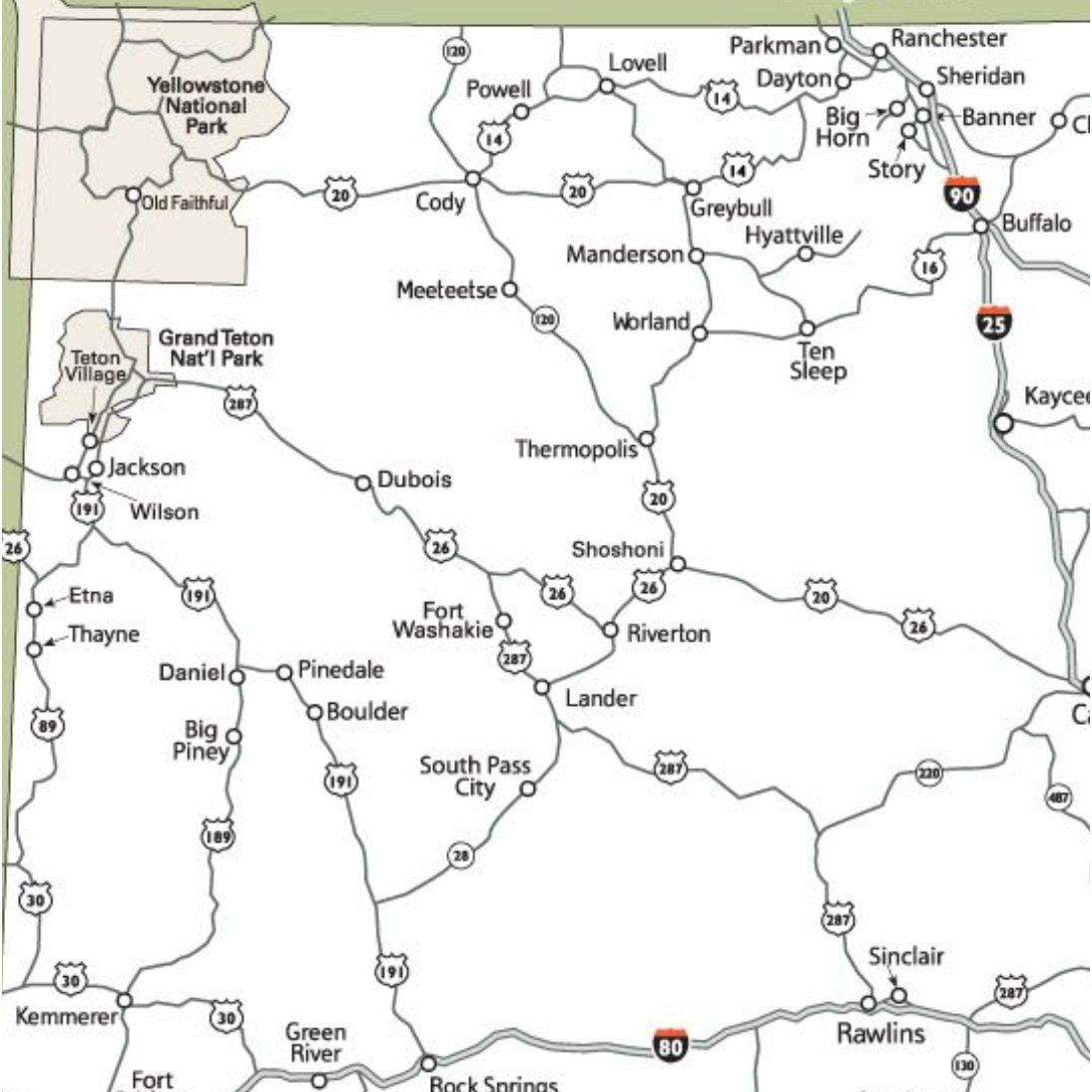 The wedding will be in Boulder WY, a short 10 - 12 minute drive from where the majority of hotels and restruants are located in Pinedale WY. North of us is Grand Teton and Yellowstone National Parks!