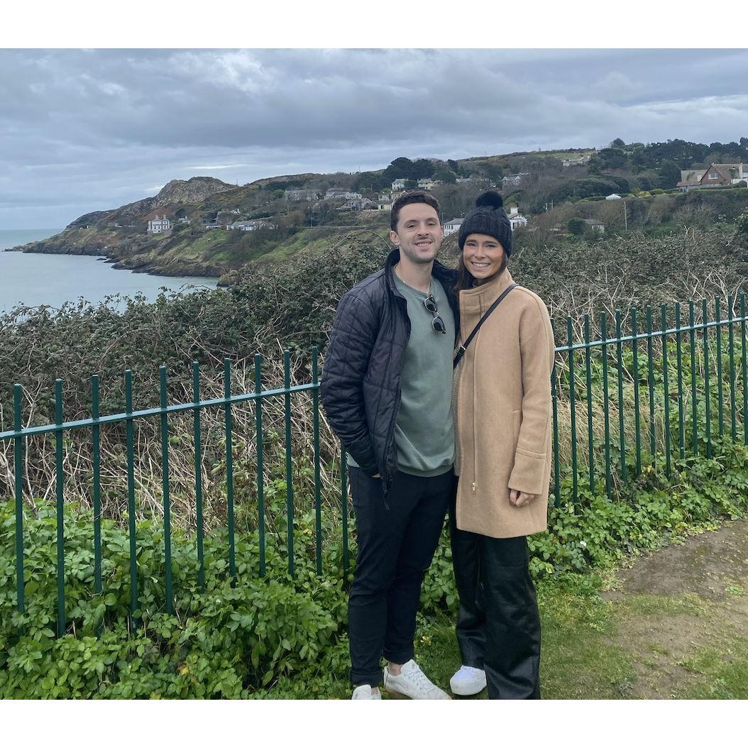 On a day trip to Howth during our Ireland trip!