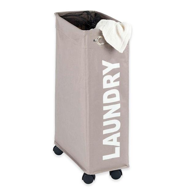 Wenko Corno Laundry Bin in Taupe