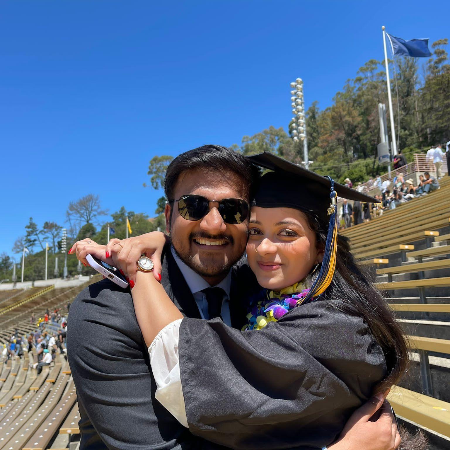 At Anusha's graduation!