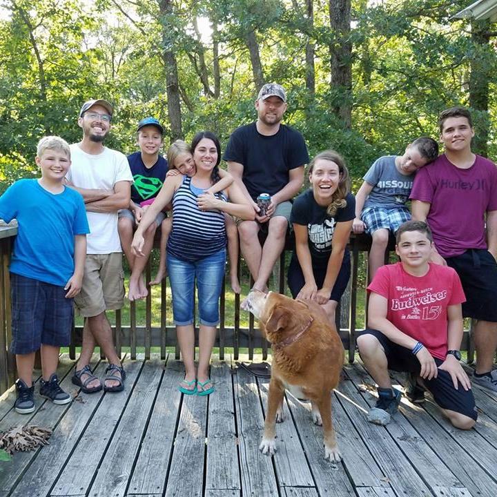 Celebrating the eclipse with family