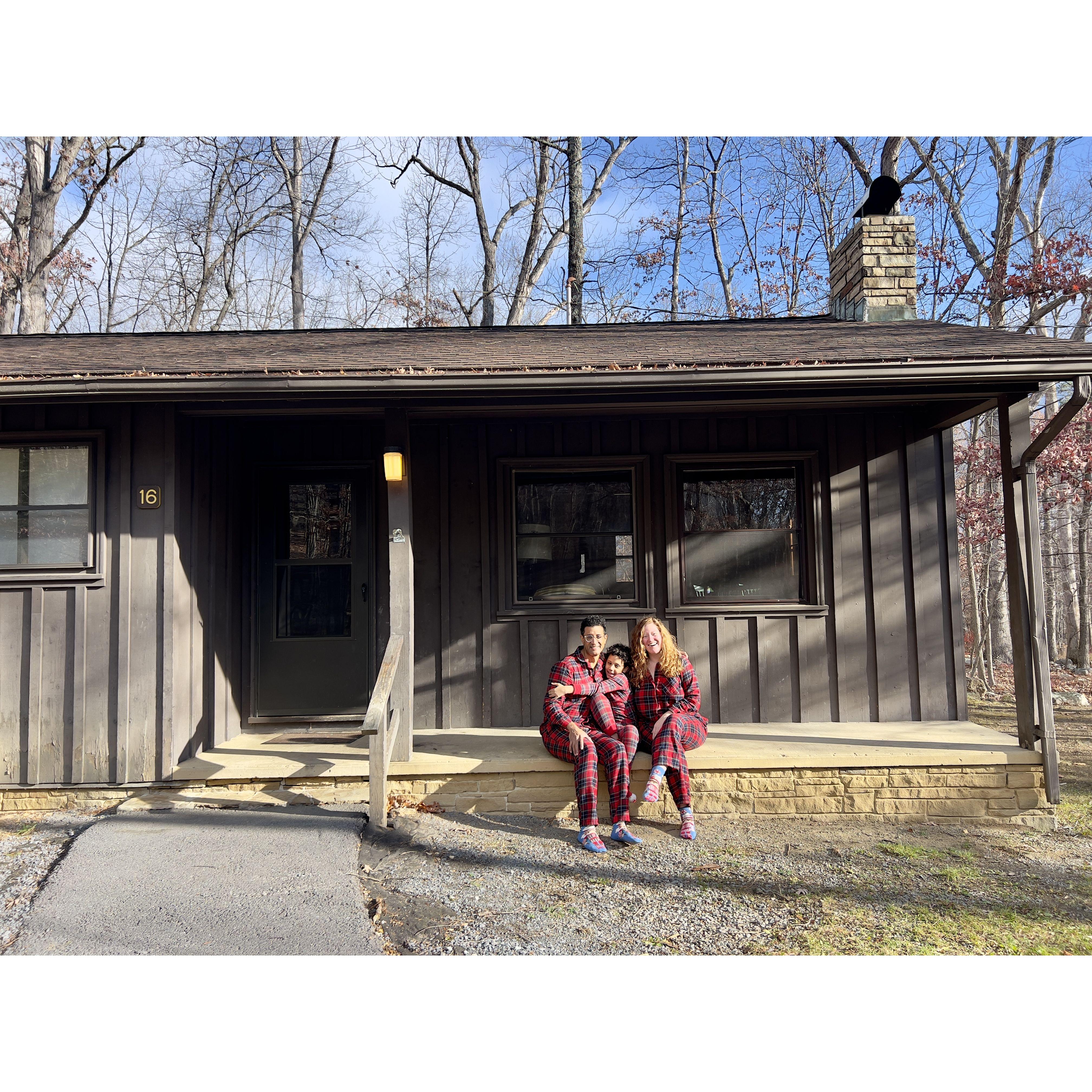 First family camping trip