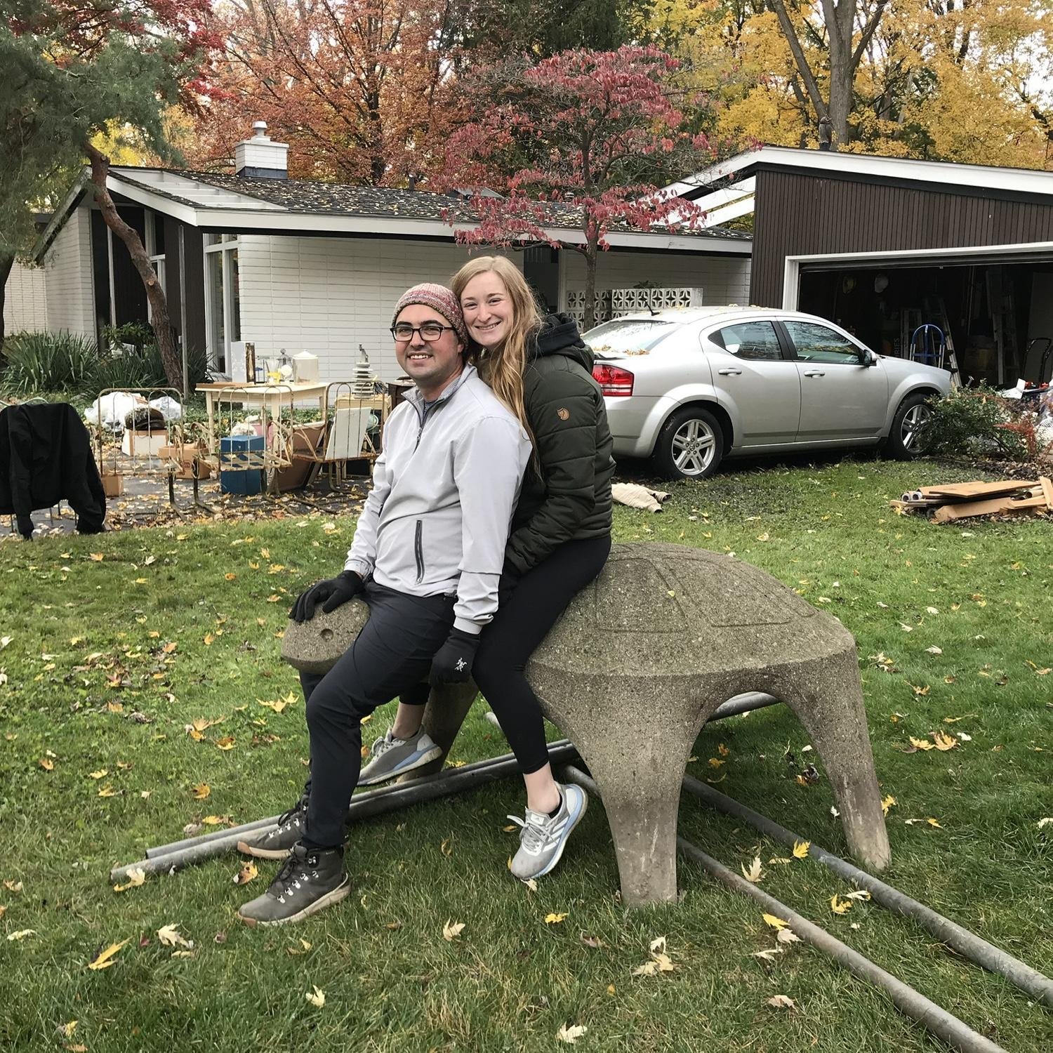 Cleaning out Charlie's Grandpa's house; October 2020