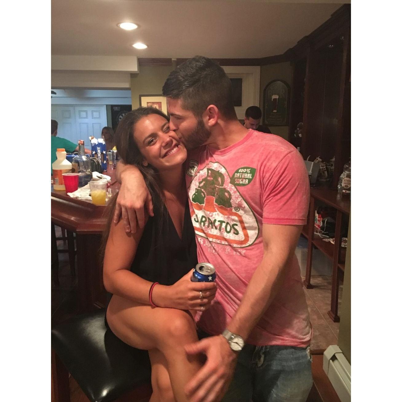 Our first picture as a couple