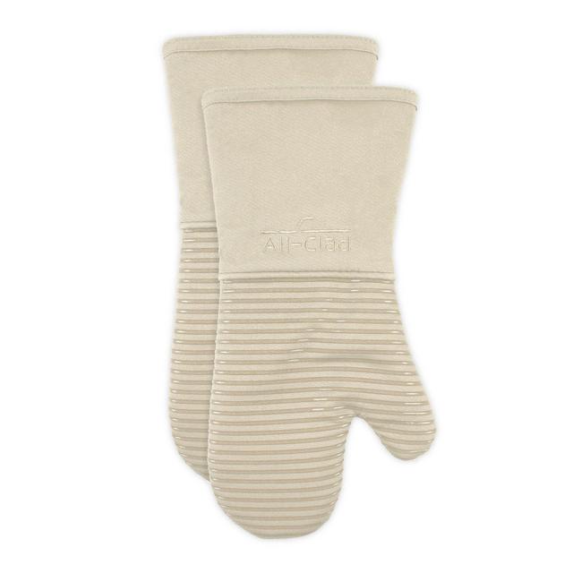 All-Clad Silicone Oven Mitts in Almond (Set of 2)