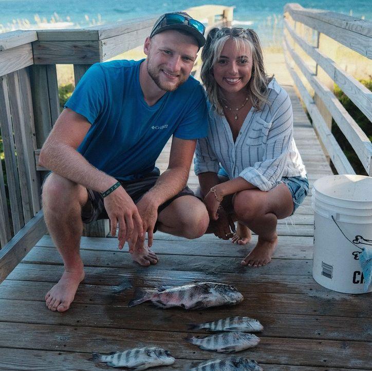 June 29th, 2024: Clay FINALLY caught some fish on our last day at the beach (thank goodness)!