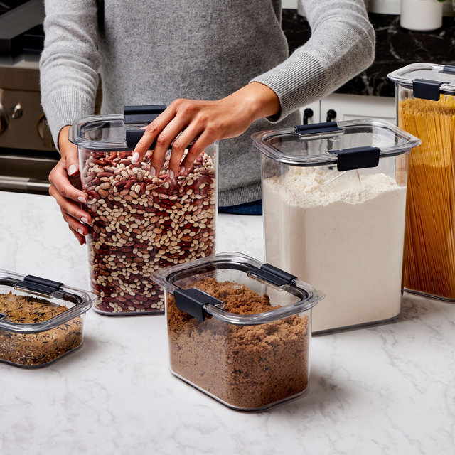 Rubbermaid, Brilliance 9-Piece Airtight Food & Pantry Storage Container Set | Zola