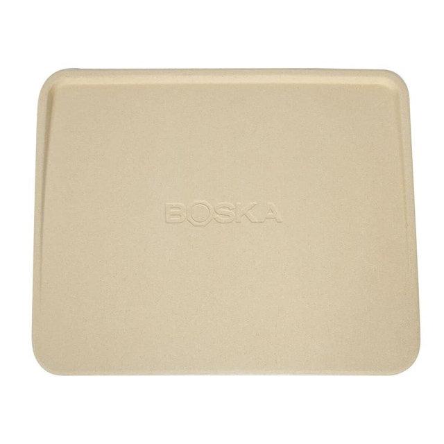 Boska Pizza Stone Plate Deluxe - Best for Oven, BBQ, and Grill - Natural Non-Toxic and Non-Stick Surface - Thermal Shock Resistant Cooking Stone - Heavy Duty Ceramic Cookware