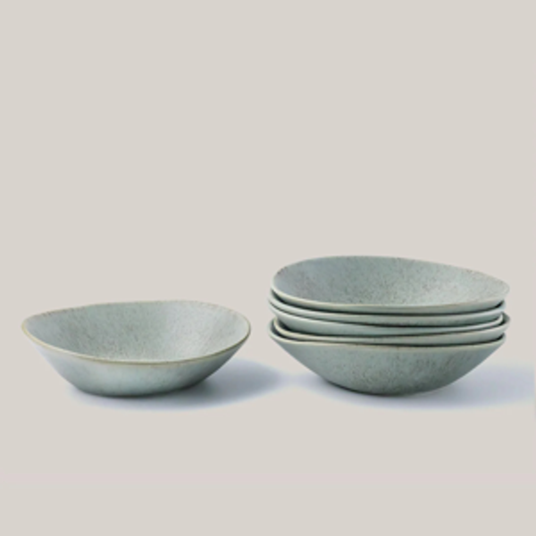 Ripple Large Pasta Bowl (Concrete) - Set of 4