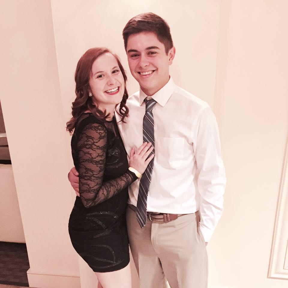 Us at our first Alpha Xi Delta semi-formal together.