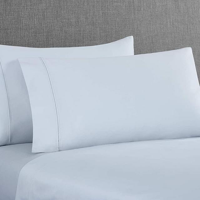 UGG Yana 360 Thread Count 100% Egyptian Cotton Percale Fabric Sheet Set - Ocean Mist - King