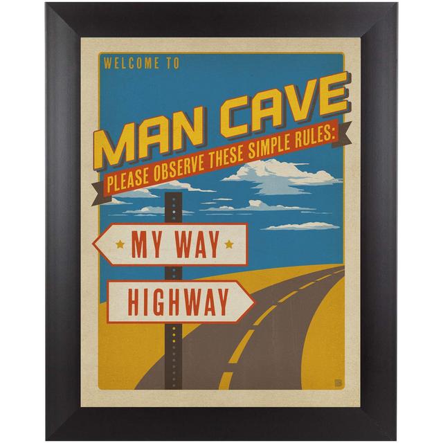 My Way Highway 9-Inch x 11-Inch Framed Wall Art