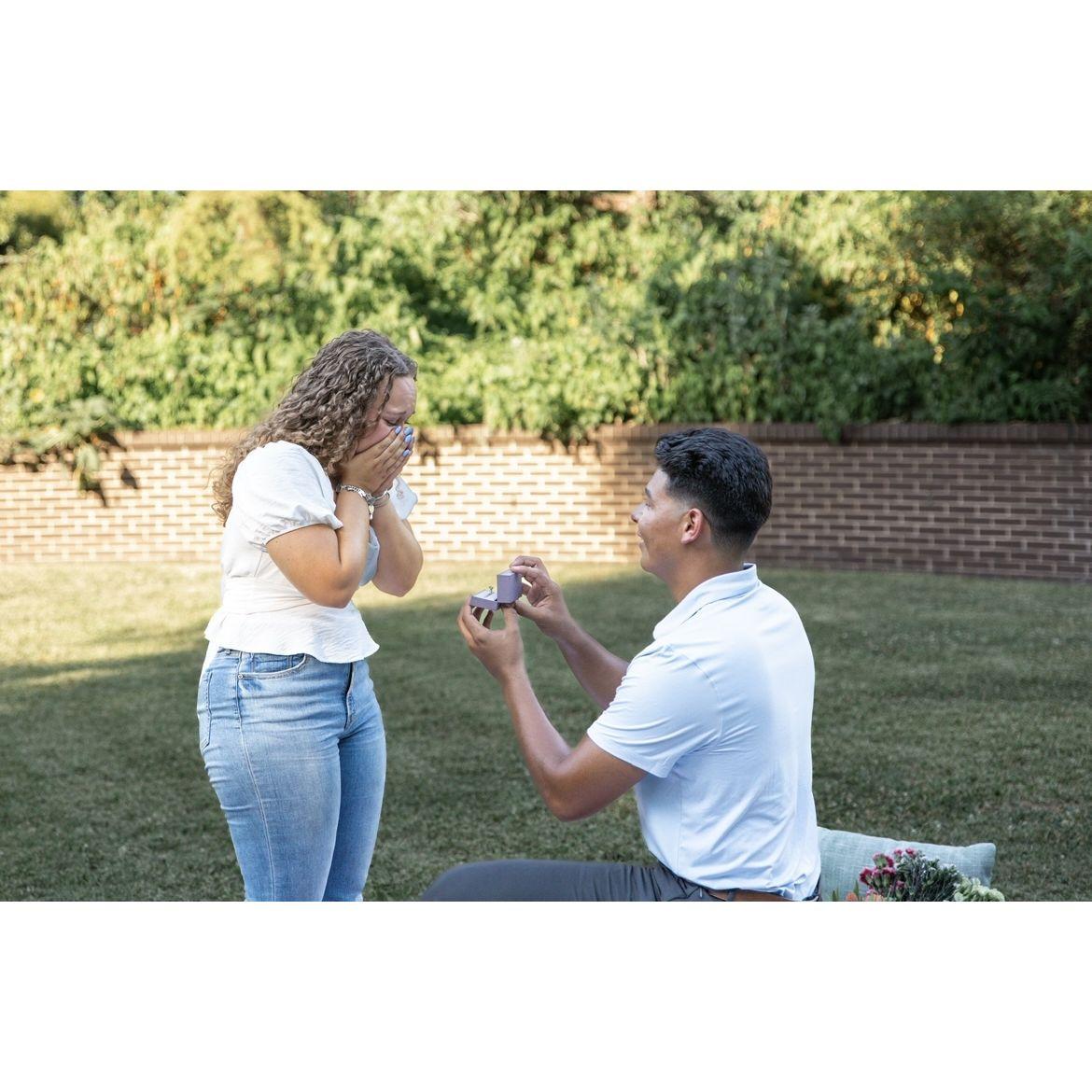 "Hannah Faith Laisure, will you marry me?" - Oscar