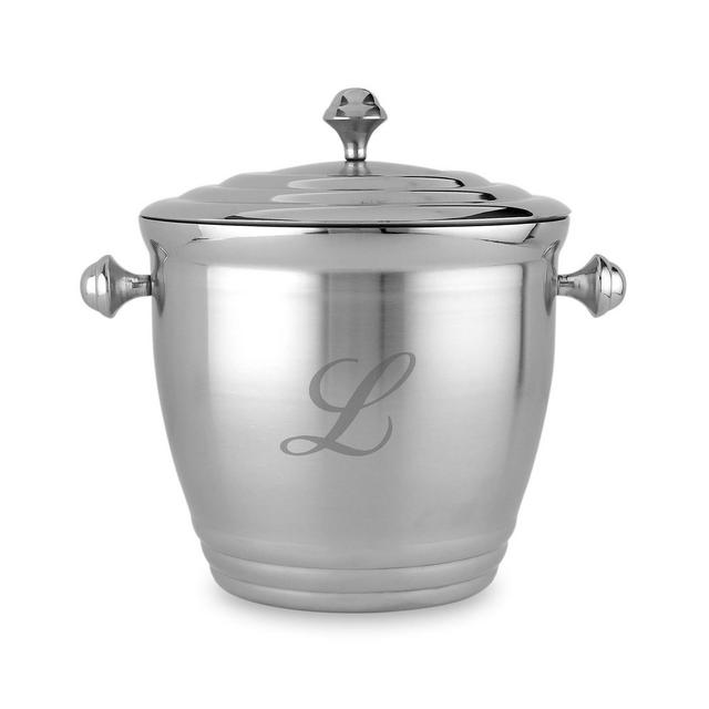 Lenox Tuscany Monogram Ice Bucket, Script Letters