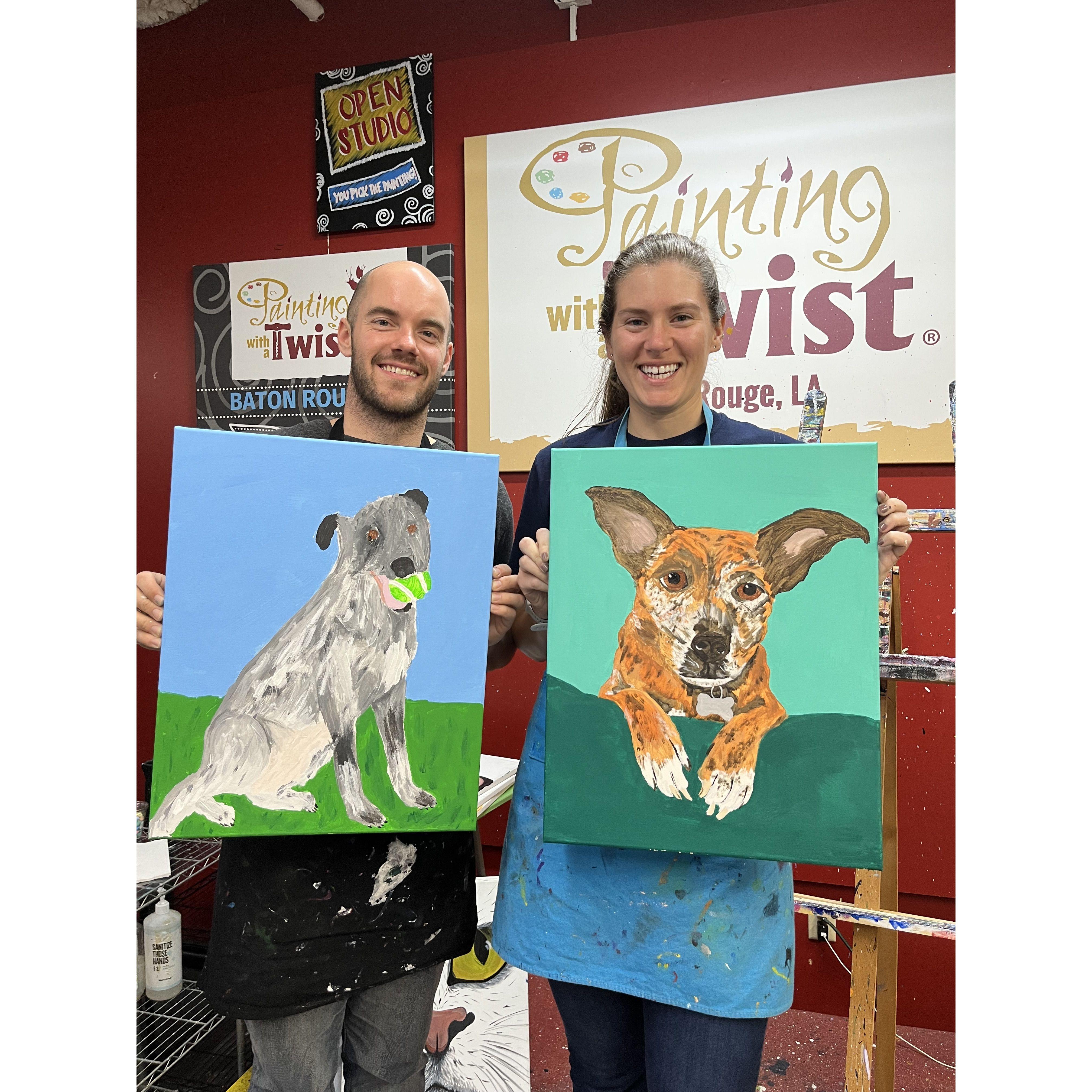 We painted our dogs... and promptly kept our day jobs...
