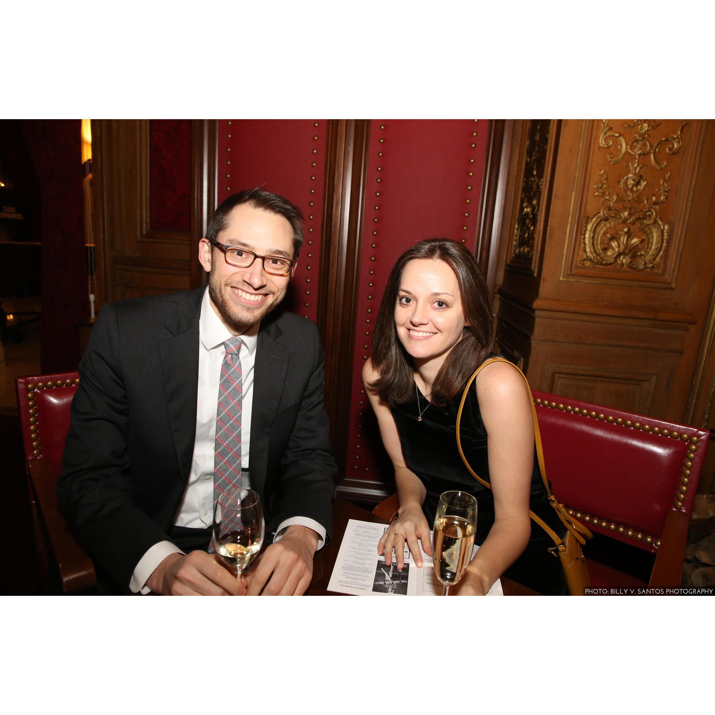 Living it up gala-style in NYC.