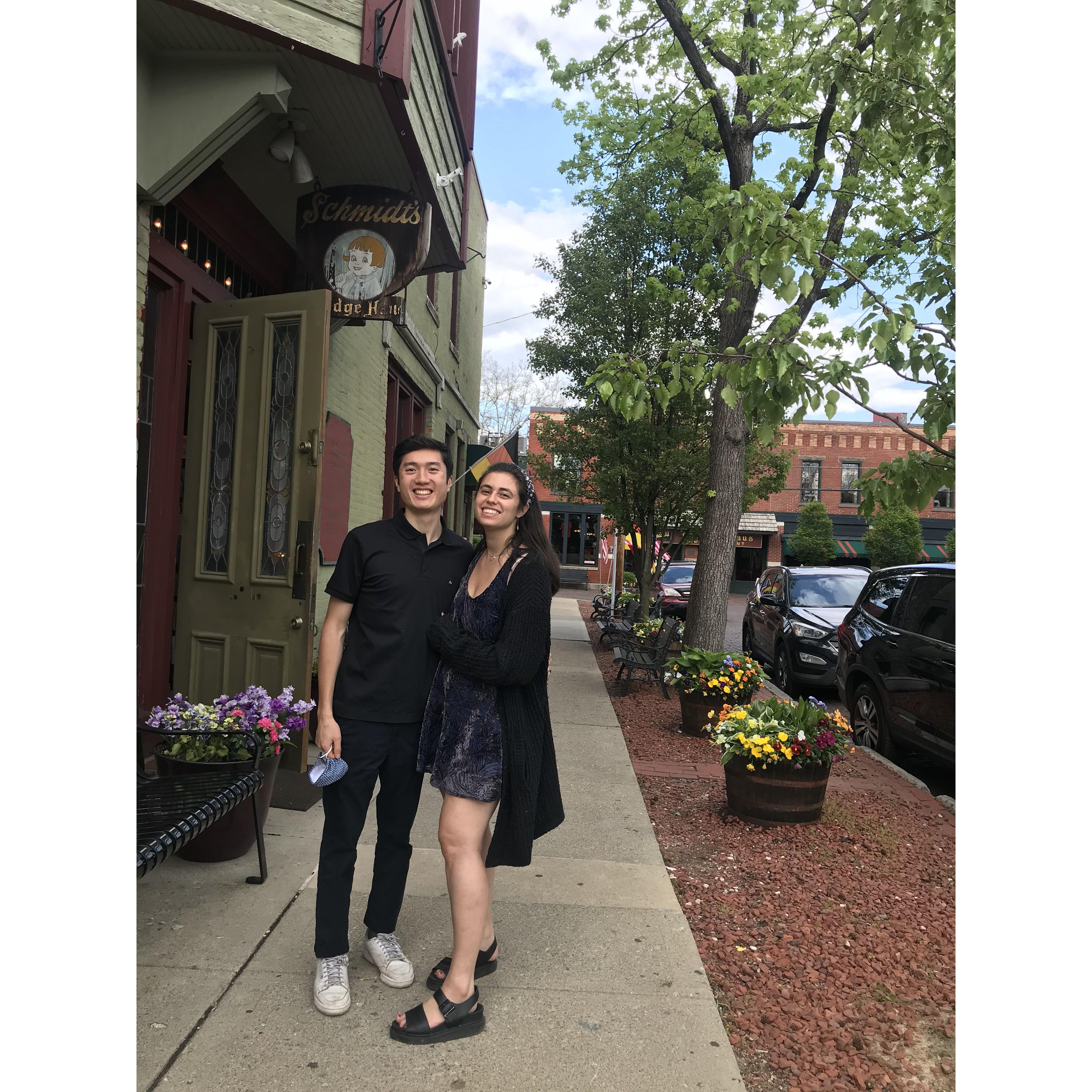 Taking a cute stroll in German Village