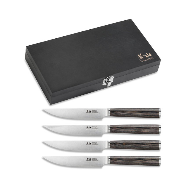 Cangshan 4 Piece Pakkawood Steak Knife Set