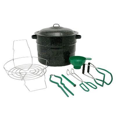 Granite Ware 8 pc Canner Set - Black (21.5 qt)