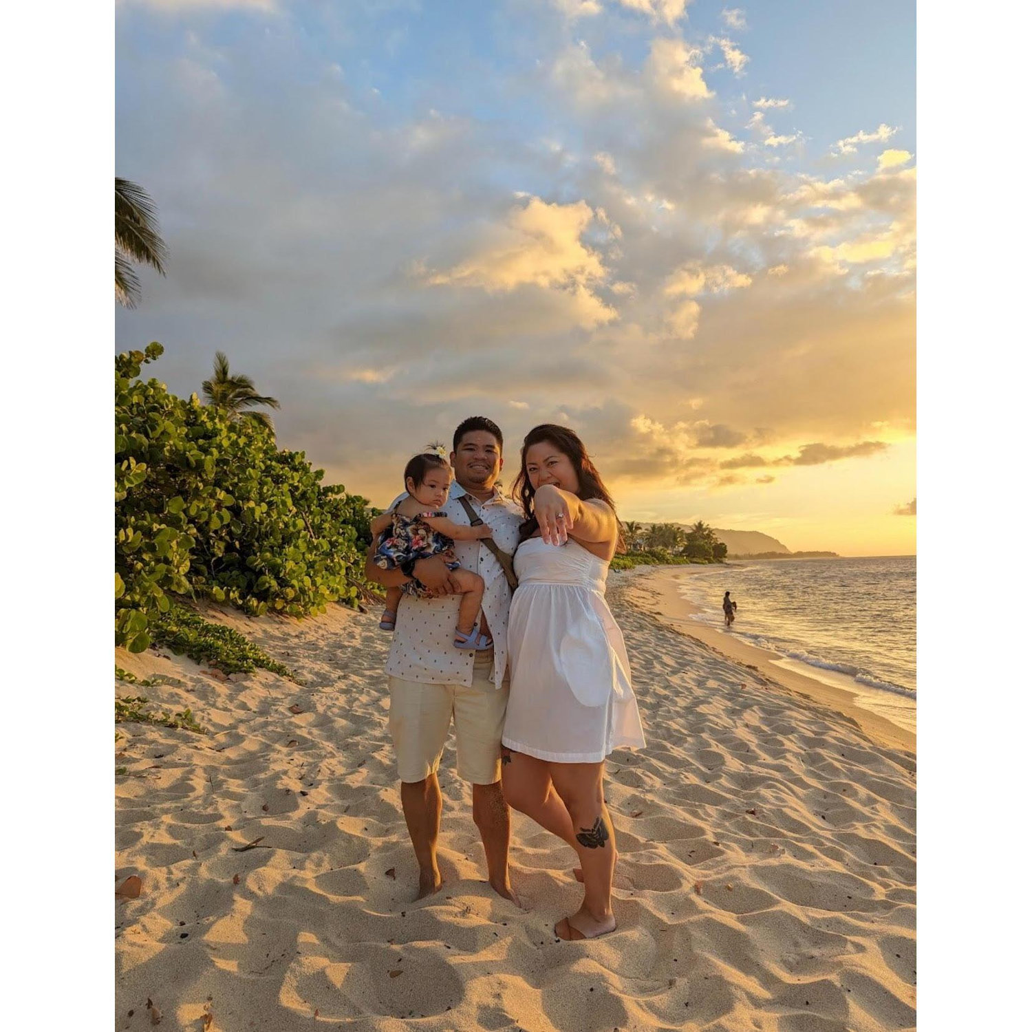 First family photo being engaged!