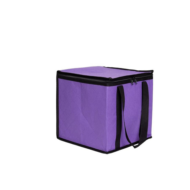 Lightweight Board Game Bag [Dual Layer Non-Woven Fabric/Carrying Handle/Zippered Lid/Water Resistant] (Purple)