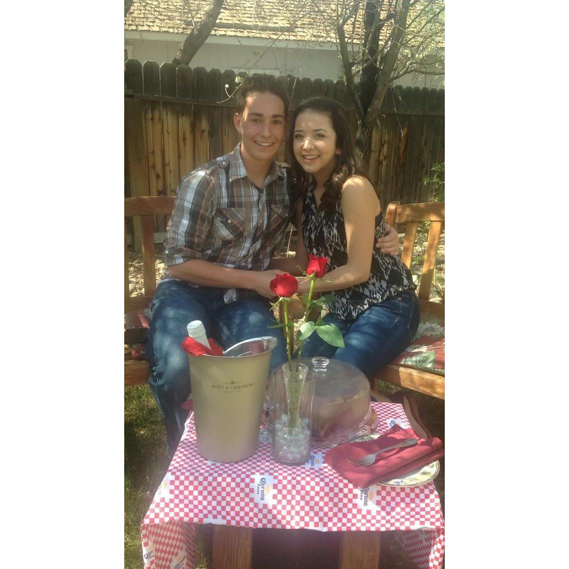 First Prom-posal with ribs! 03/31/2015
