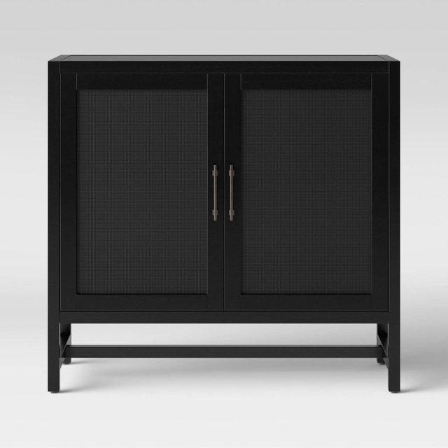 Warwick 2 Door Cabinet Black - Threshold™