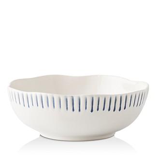 JuliskaSitio Stripe Stripe Indigo Coupe Bowl