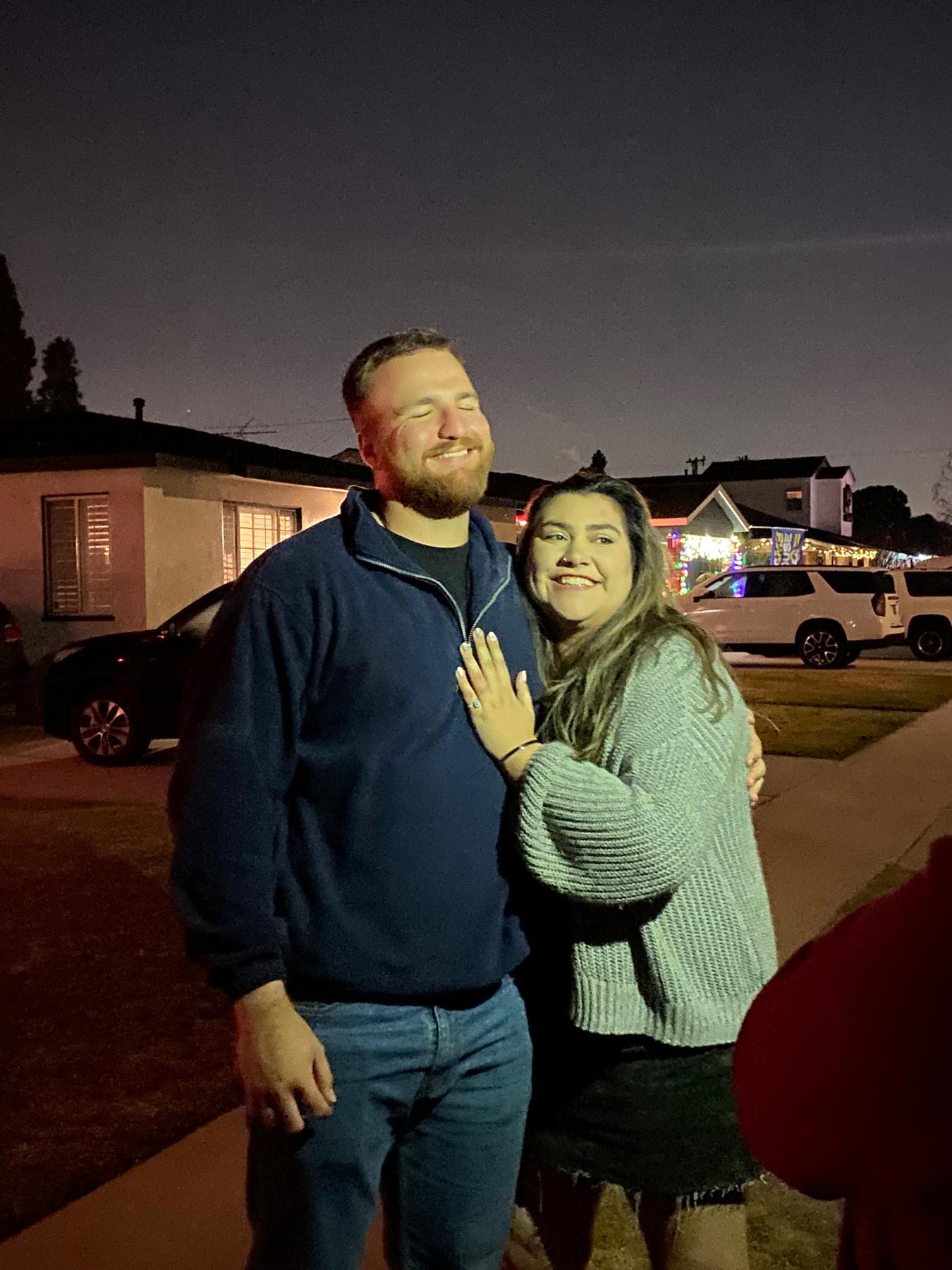 The night we got engaged !