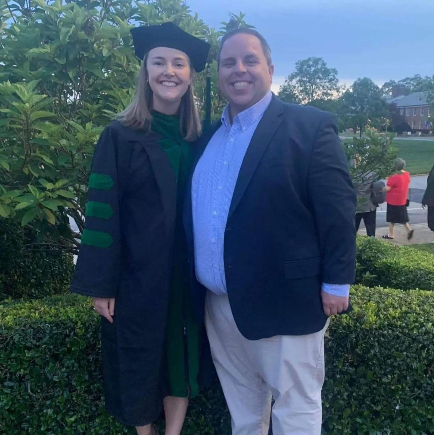 Celebrating Madison's med school graduation in Greenville, SC in May 2023!