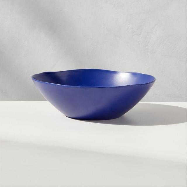 Pebble Cobalt Blue Melamine Salad Bowl Set of 4