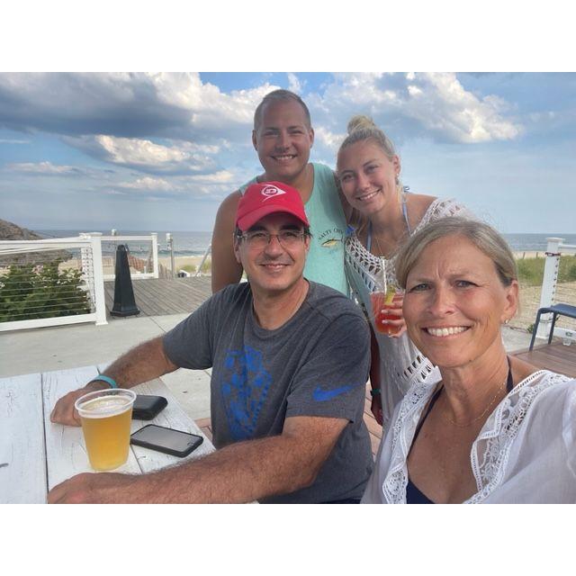 Beach day with Alexa's parents!