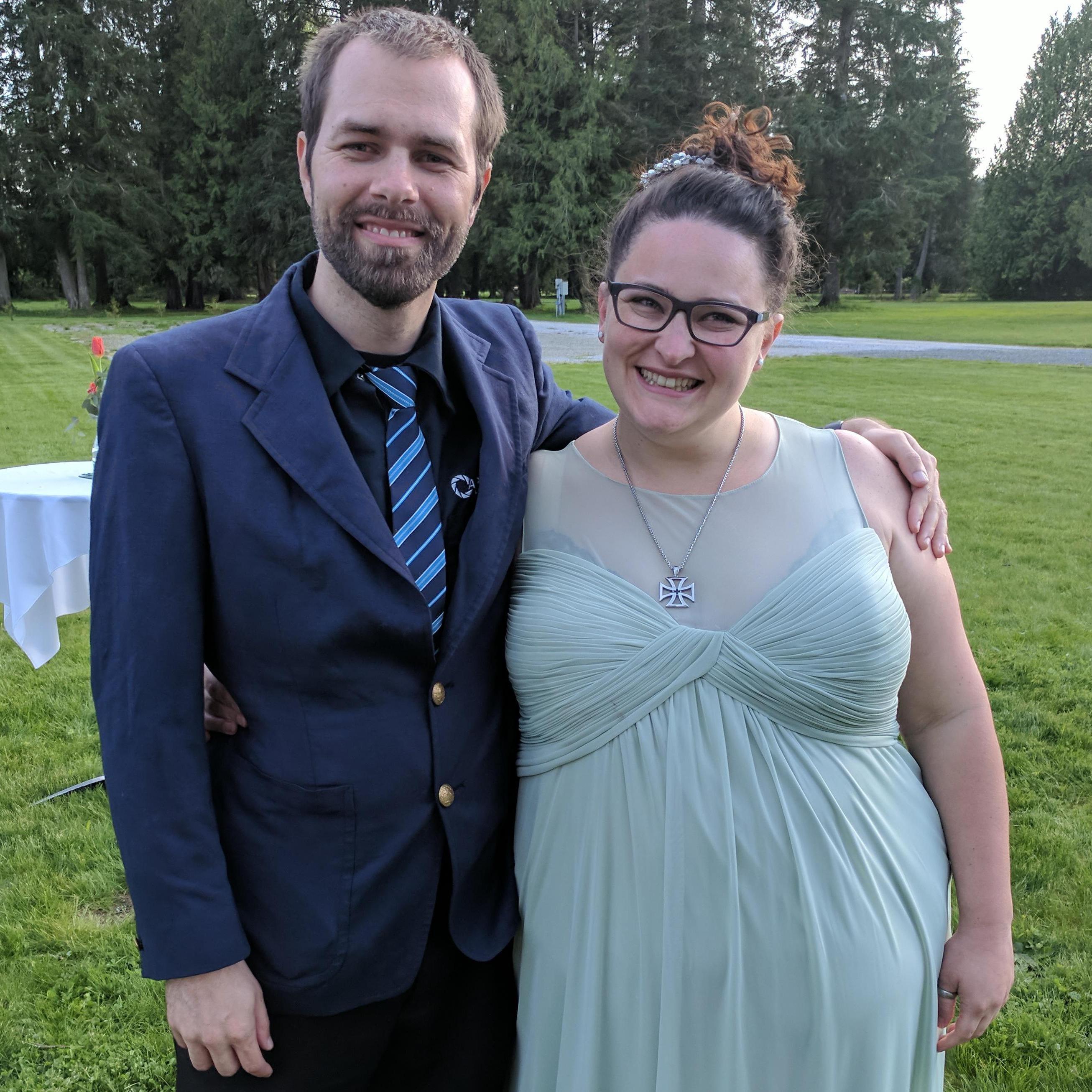 At Aki's sister Sukey's wedding.