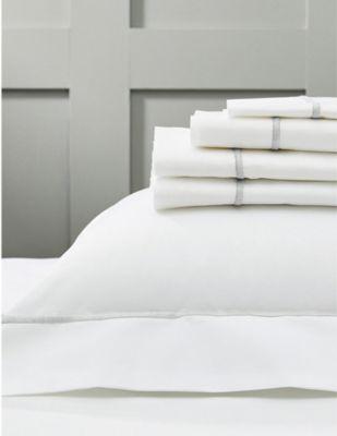 THE WHITE COMPANY Savoy cotton king flat sheet 305cm x 275cm