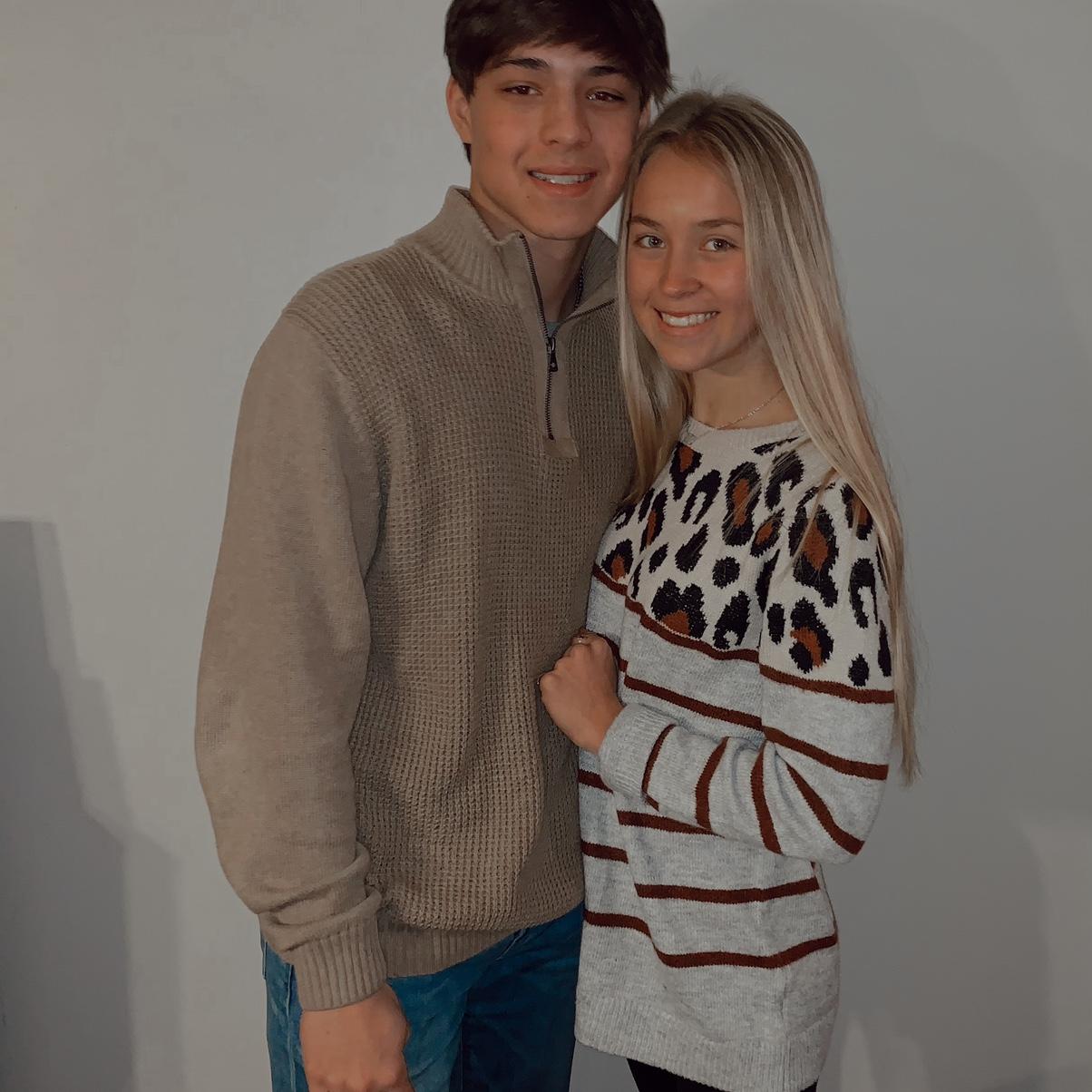 This was Megan & Trent’s first official date. They went to the parking lot of Buffalo Wild Wings and had dinner in the truck during COVID!