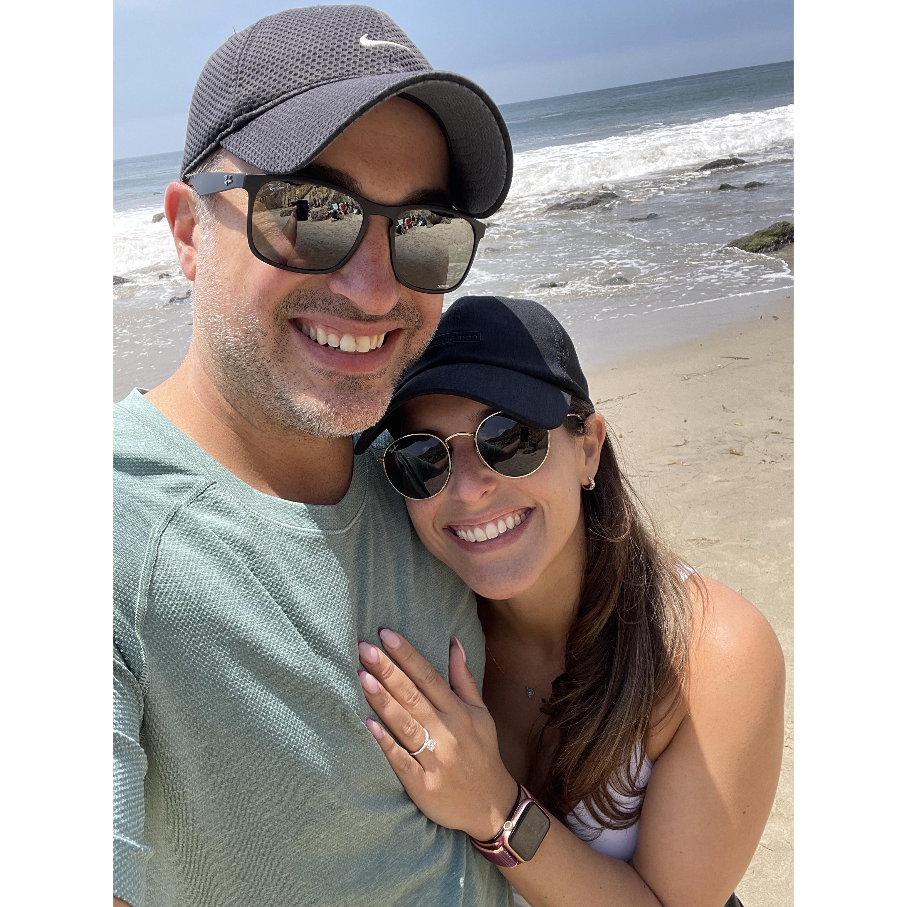 The proposal!
Malibu, CA