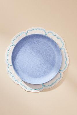 Eleni Embroidered Flower Placemat