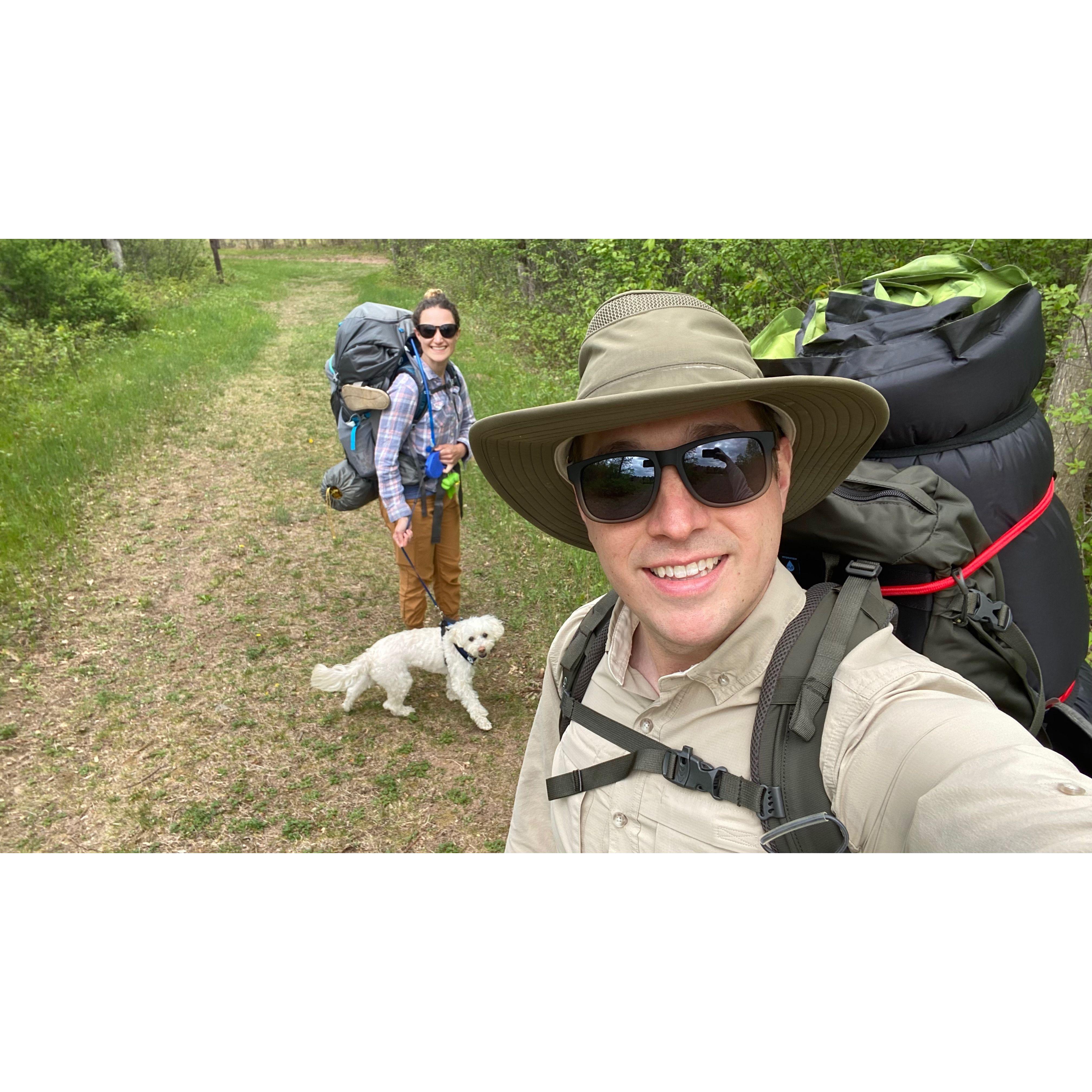 First backpacking trip with Andy was a success.