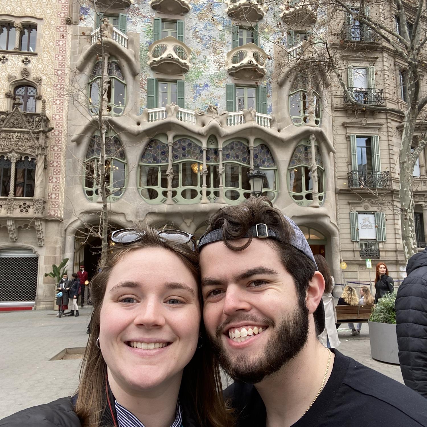 Our trip to Barcelona together in 2022. So perfect!