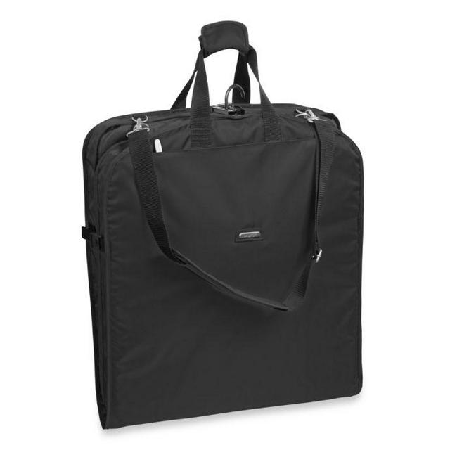 WallyBags® 42-Inch Shoulder Strap Garment Bag in Black