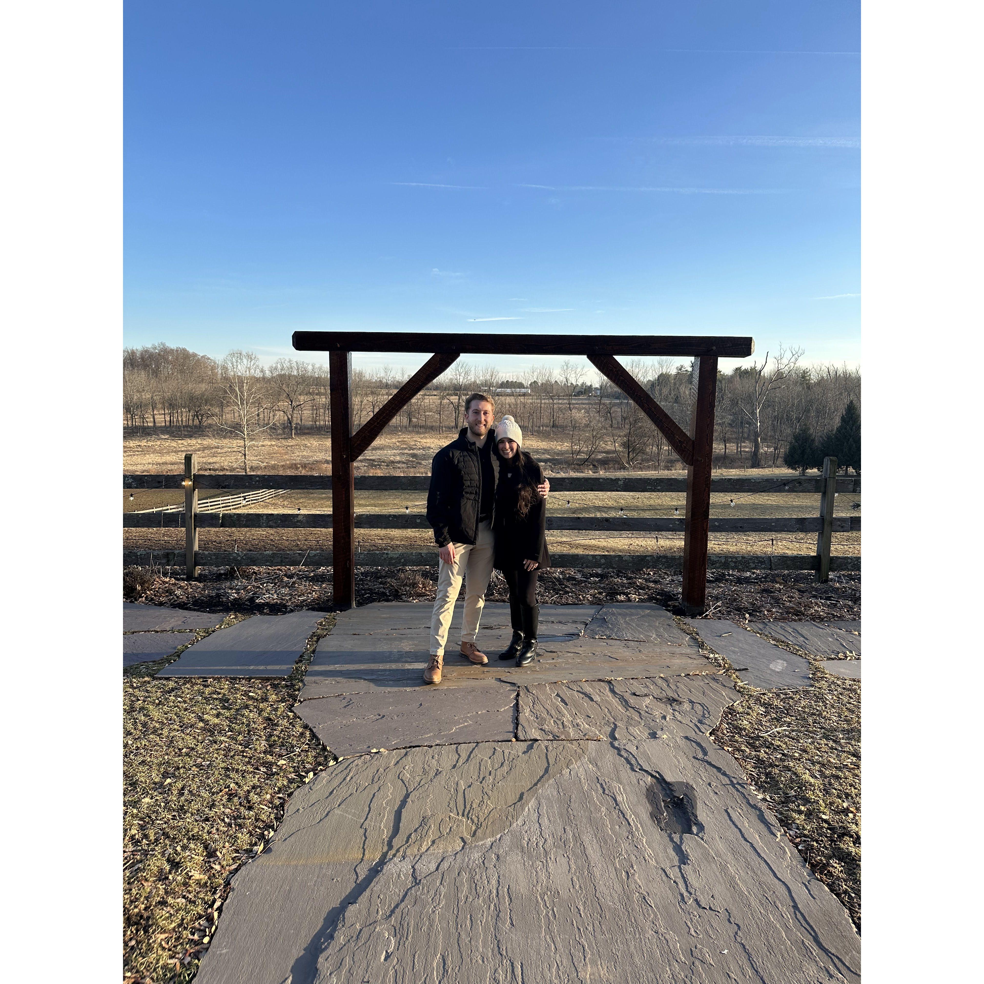 The day we picked our Venue!