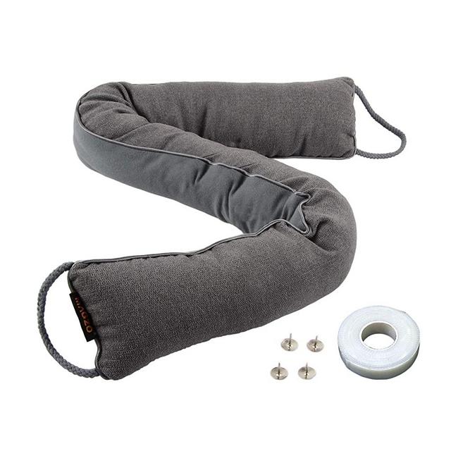MAGZO Door Draft Stopper 36, Under Door Noise Blocker Sound Proof Cold Weather Door Snake Draft Stopper Weighted Heavy Duty Reduce Noise Saving Energy Under Door Guard, 36in x 3in (Grey)